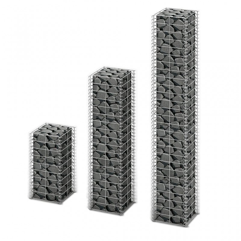 Acquista Set Gabbioni 3 pz in Filo Zincato con riferimento GHV-141048 della ditta GARDENHOME