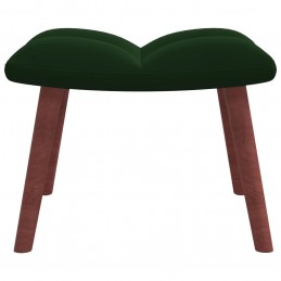 Acquista Poltrona Relax con Poggiapiedi Verde Scuro in Velluto con riferimento GHV-328064 della ditta GARDENHOME