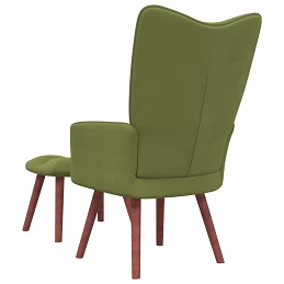 Acquista Poltrona Relax con Poggiapiedi Verde Chiaro in Velluto con riferimento GHV-328065 della ditta GARDENHOME