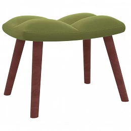 Acquista Poltrona Relax con Poggiapiedi Verde Chiaro in Velluto con riferimento GHV-328065 della ditta GARDENHOME