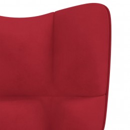 Acquista Poltrona Relax Rosso Vino in Velluto con riferimento GHV-328078 della ditta GARDENHOME