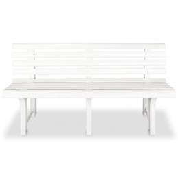 Acquista Panchina da Giardino 145,5 cm in Plastica Bianca con riferimento GHV-43583 della ditta GARDENHOME