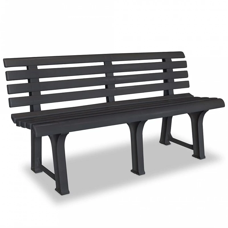 Acquista Panchina da Giardino 145,5 cm in Plastica Antracite con riferimento GHV-43585 della ditta GARDENHOME