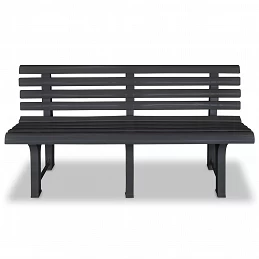 Acquista Panchina da Giardino 145,5 cm in Plastica Antracite con riferimento GHV-43585 della ditta GARDENHOME