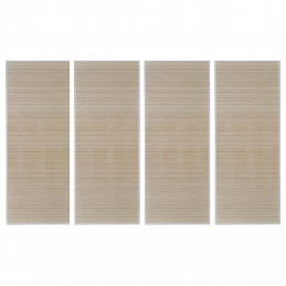Acquista Tappeti Rettangolari in Bambù Naturale 4 pz 120x180 cm con riferimento GHV-278745 della ditta GARDENHOME
