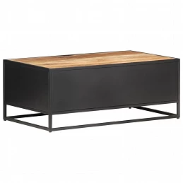 Acquista Tavolino da Salotto 90x50x35 cm Legno di Mango Grezzo e Canna con riferimento GHV-323143 della ditta GARDENHOME