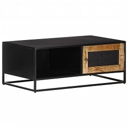 Acquista Tavolino da Salotto 90x50x35 cm in Legno di Mango Grezzo con riferimento GHV-323149 della ditta GARDENHOME