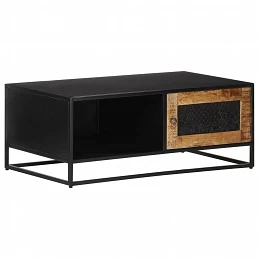 Acquista Tavolino da Salotto 90x50x35 cm in Legno di Mango Grezzo con riferimento GHV-323149 della ditta GARDENHOME