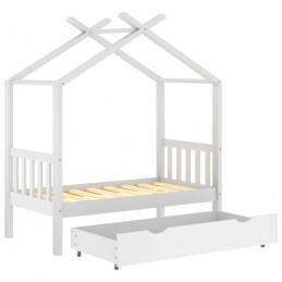 Acquista Giroletto per Bambini Cassetto Bianco in Pino Massello 70x140cm con riferimento GHV-322148 della ditta GARDENHOME