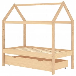 Acquista Giroletto per Bambini con Cassetto in Pino Massello 70x140 cm con riferimento GHV-322136 della ditta GARDENHOME