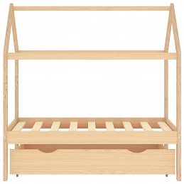 Acquista Giroletto per Bambini con Cassetto in Pino Massello 70x140 cm con riferimento GHV-322136 della ditta GARDENHOME