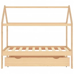 Acquista Giroletto per Bambini con Cassetto in Pino Massello 80x160 cm con riferimento GHV-322137 della ditta GARDENHOME