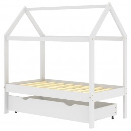 Acquista Giroletto per Bambini Cassetto Bianco in Pino Massello 70x140cm con riferimento GHV-322139 della ditta GARDENHOME