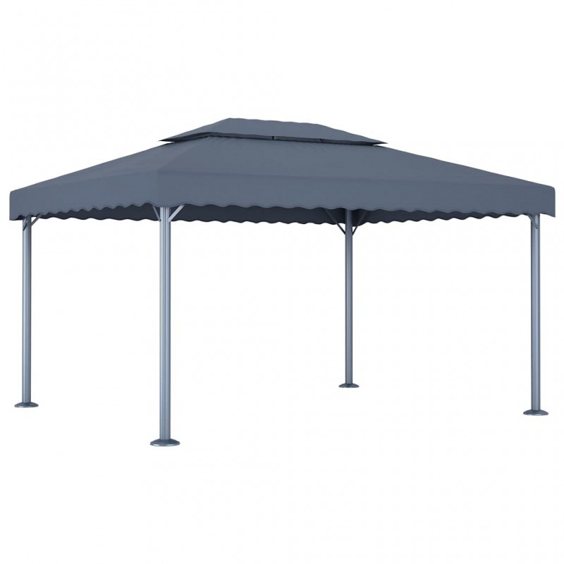 Acquista Gazebo 400x300 cm Antracite Alluminio con riferimento GHV-48063 della ditta GARDENHOME