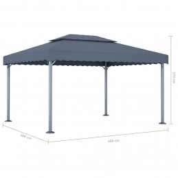 Acquista Gazebo 400x300 cm Antracite Alluminio con riferimento GHV-48063 della ditta GARDENHOME