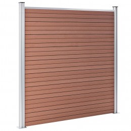 Acquista Pannello di Recinzione in WPC 180x186 cm Marrone con riferimento GHV-49066 della ditta GARDENHOME