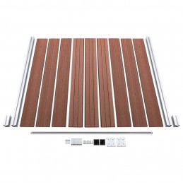 Acquista Pannello di Recinzione in WPC 180x186 cm Marrone con riferimento GHV-49066 della ditta GARDENHOME