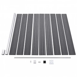 Acquista Pannello di Recinzione in WPC 175x186 cm Grigio con riferimento GHV-49069 della ditta GARDENHOME