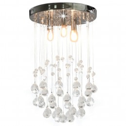 Acquista Lampadario Perle di Cristallo a Sfera Argento 3 Lampadine G9 con riferimento GHV-281575 della ditta GARDENHOME