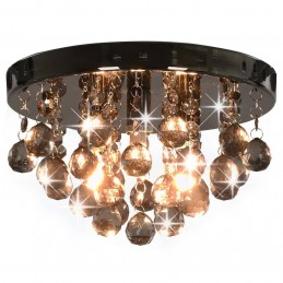 Acquista Lampadario con Perle Fumé Tondo Nero G9 con riferimento GHV-281581 della ditta GARDENHOME