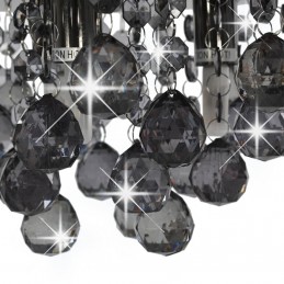 Acquista Lampadario con Perle Fumé Tondo Nero G9 con riferimento GHV-281581 della ditta GARDENHOME