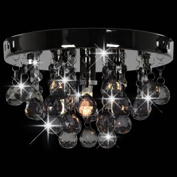 Acquista Lampadario con Perle Fumé Tondo Nero G9 con riferimento GHV-281581 della ditta GARDENHOME