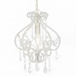 Acquista Lampadario con Perle Bianco Rotondo E14 con riferimento GHV-281593 della ditta GARDENHOME