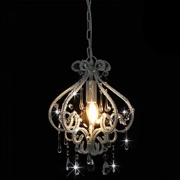 Acquista Lampadario con Perle Bianco Rotondo E14 con riferimento GHV-281593 della ditta GARDENHOME