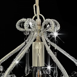 Acquista Lampadario con Perle Bianco Rotondo E14 con riferimento GHV-281593 della ditta GARDENHOME