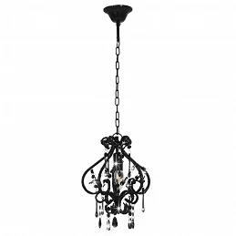 Acquista Lampadario con Perle Nero Rotondo E14 con riferimento GHV-281594 della ditta GARDENHOME
