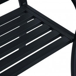 Acquista Panchina da Giardino 125 cm Nera in Acciaio con riferimento GHV-47945 della ditta GARDENHOME