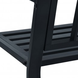 Acquista Panchina da Giardino 125 cm Nera in Acciaio con riferimento GHV-47945 della ditta GARDENHOME