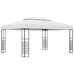 Acquista Gazebo da Giardino in Acciaio Verniciato 4x3x2,7 m Bianco con riferimento GHV-47956 della ditta GARDENHOME