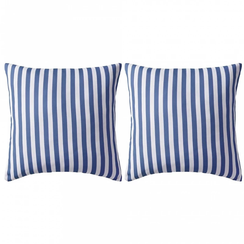 Acquista Cuscini da Esterno 2 pz Stampa a Righe 45x45 cm Blu con riferimento GHV-132306 della ditta GARDENHOME