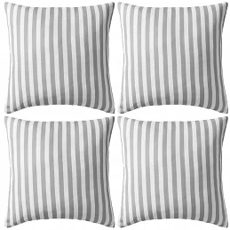 Acquista Cuscini da Esterno 4 pz Stampa a Righe 45x45 cm Grigi con riferimento GHV-132310 della ditta GARDENHOME