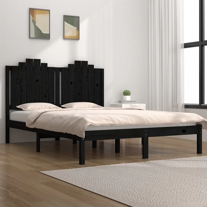 Acquista Giroletto Nero in Legno Massello di Pino 200x200 cm con riferimento GHV-3103802 della ditta GARDENHOME