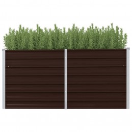 Acquista Letto Rialzato Giardino Marrone 160x40x77 cm in Acciaio Zincato con riferimento GHV-45717 della ditta GARDENHOME