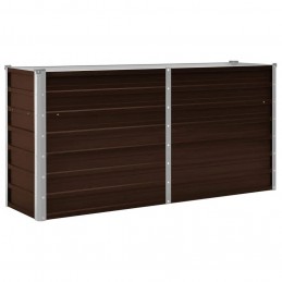 Acquista Letto Rialzato Giardino Marrone 160x40x77 cm in Acciaio Zincato con riferimento GHV-45717 della ditta GARDENHOME