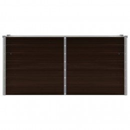 Acquista Letto Rialzato Giardino Marrone 160x40x77 cm in Acciaio Zincato con riferimento GHV-45717 della ditta GARDENHOME