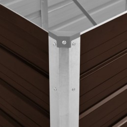 Acquista Letto Rialzato Giardino Marrone 160x40x77 cm in Acciaio Zincato con riferimento GHV-45717 della ditta GARDENHOME