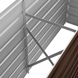 Acquista Letto Rialzato Giardino Marrone 160x40x77 cm in Acciaio Zincato con riferimento GHV-45717 della ditta GARDENHOME
