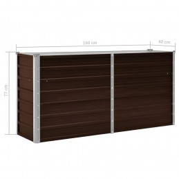 Acquista Letto Rialzato Giardino Marrone 160x40x77 cm in Acciaio Zincato con riferimento GHV-45717 della ditta GARDENHOME