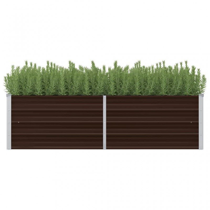 Acquista Letto Rialzato Giardino Marrone 160x40x45 cm in Acciaio Zincato con riferimento GHV-45718 della ditta GARDENHOME