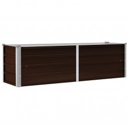 Acquista Letto Rialzato Giardino Marrone 160x40x45 cm in Acciaio Zincato con riferimento GHV-45718 della ditta GARDENHOME
