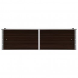 Acquista Letto Rialzato Giardino Marrone 160x40x45 cm in Acciaio Zincato con riferimento GHV-45718 della ditta GARDENHOME