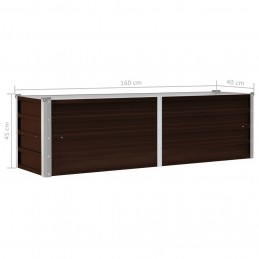 Acquista Letto Rialzato Giardino Marrone 160x40x45 cm in Acciaio Zincato con riferimento GHV-45718 della ditta GARDENHOME