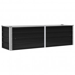 Acquista Letto Rialzato Giardino Antracite 160x40x45 cm Acciaio Zincato con riferimento GHV-45731 della ditta GARDENHOME
