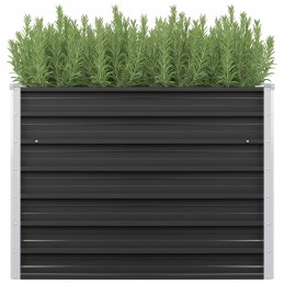 Acquista Fioriera per Giardino Antracite 100x40x77 cm in Acciaio Zincato con riferimento GHV-45732 della ditta GARDENHOME