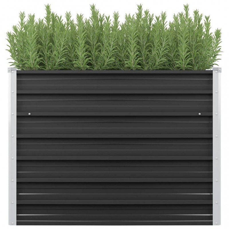 Acquista Fioriera per Giardino Antracite 100x40x77 cm in Acciaio Zincato con riferimento GHV-45732 della ditta GARDENHOME