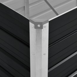 Acquista Fioriera per Giardino Antracite 100x40x77 cm in Acciaio Zincato con riferimento GHV-45732 della ditta GARDENHOME